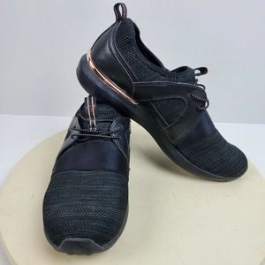 Skechers Concept Black Gold Slip On Sneakers Casual Shoes Women's 11